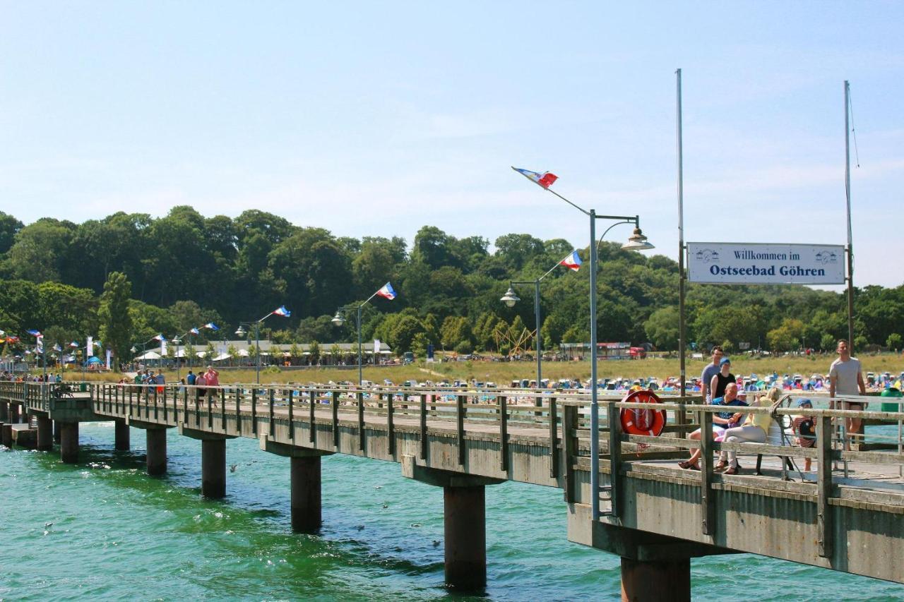 Ferienwohnung Haus Blick zur See FeWo 10 Gartennutzung, Meerblick, Sauna- und Schwimmbadnutzung im AHOI Sellin Goehren  Exterior foto